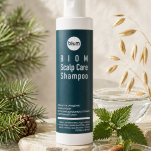 BIOM Scalp Care Shampoo восстанавливающий шампунь 200 мл для деликатного очищения кожи головы и естественного блеска волос
